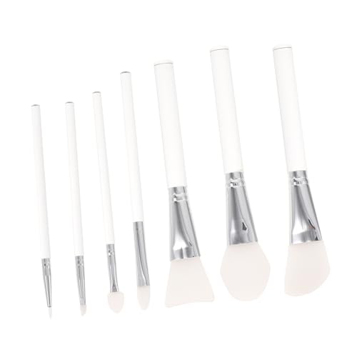 WOFASHPURET 7stücke Silikonpinselset Für Make-up Mit Acrylgriffen Für Flüssige Und Cremige Kosmetik Geeignet Für Foundation Gesichtspflege Eyeliner Lidschatten Augenbrauen Und Lippen-make-up von WOFASHPURET