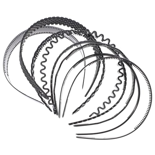 WOFASHPURET 8 Stück Teiliges Rutschfeste Kunststoff Stirnbänder für Damen und Herren Modisch Flexibel Geruchsneutral Geeignet für Sport Outdoor und Alltag Vielseitiges Haar Accessoire für von WOFASHPURET