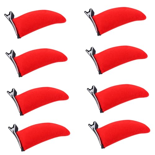 WOFASHPURET 8 Stück Teiliges Teufelshorn Haarclips Cosplay Kopfschmuck Halloween Haarschmuck mit Stoffbezug Leicht und für Partydeko von WOFASHPURET