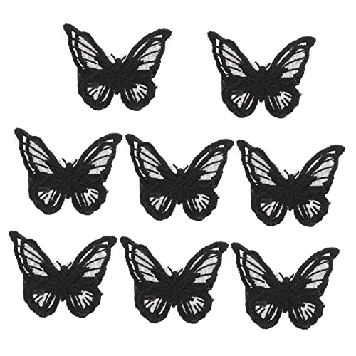 WOFASHPURET 8 Stücke Schmetterling Haarspangen Kleiner Haarklammern für Spitze Haarschmuck für Mädchen Rutschfeste Haarnadeln Haarschmuck für Besondere Anlässe von WOFASHPURET