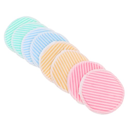 WOFASHPURET 8stücke Make-up-entferner-tücher Aus Bambusfaser Wiederverwendbare Gesichtswaschpads Porenreinigungspuff Zum Peeling Ölentfernungspads Für Tägliche Anwendung von WOFASHPURET