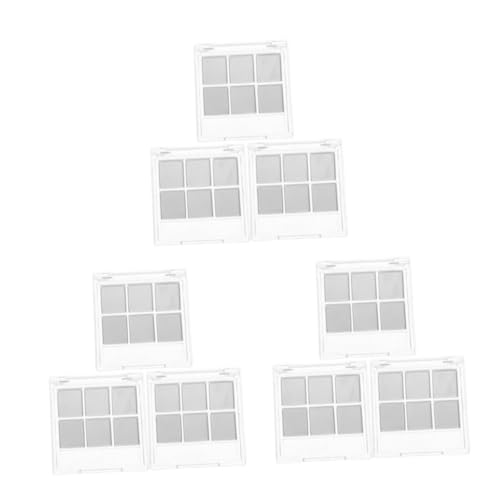 WOFASHPURET 9 Sätze Transparente Lidschatten-organizer mit Fächern und Pinselhalter Robuster Kompakter Make-up-aufbewahrungsbox für Proben und Alltag Leerer Lidschatten-palette zur Einfachen WOFASHPURET 9 Sätze Transparente Lidschatten-organizer mit Fächern und Pinselhalter Robuster Kompakter Make-up-aufbewahrungsbox für Proben und Alltag Leerer Lidschatten-palette zur Einfachen von WOFASHPURET