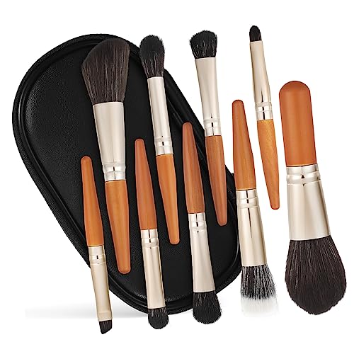 WOFASHPURET 9Stücke Make Up Pinselset Teilig mit Aufbewahrungsbeutel Kosmetikpinsel für Foundation Lidschatten für Zuhause und Unterwegs von WOFASHPURET