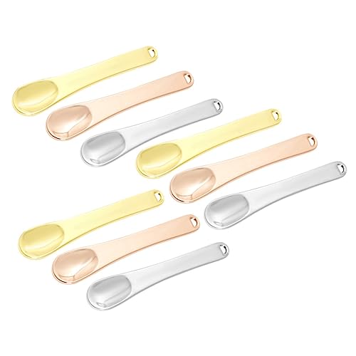 WOFASHPURET 9stücke Teiliges Aus Metallkosmetiklöffeln Für Anwendung Von Augencreme Und Gesichtscreme Hygienische Beauty-werkzeuge Für Frauen Und Mädchen Und Roségold von WOFASHPURET