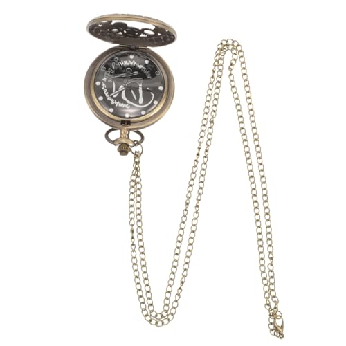 WOFASHPURET Alte Taschenuhr Taschenuhr Und Kette Taschenuhren Für Herren Vintage Glatte Quarz -taschenuhren Vintage Quarz-taschenuhr Anhänger Ansehen Frauen Beobachten Zinklegierung von WOFASHPURET