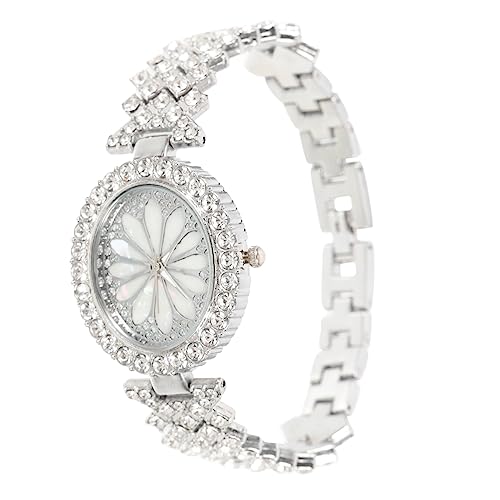 WOFASHPURET Anschauen Frauen schauen zu Exquisite Uhrenverzierung Damenarmbanduhr damenuhren Ornament Elegante Damenuhr Filigrane Armbanduhr Mosaik- schmücken Dekorationen Fräulein Quarz von WOFASHPURET