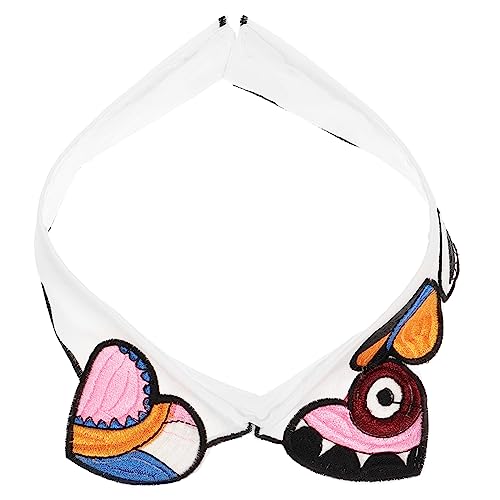 WOFASHPURET Detachable Mit Buntem Gesticktem Fake-kragen Für Mädchen Abnehmbarer Modischer Kragen Für Alltag Und Besondere Anlässe von WOFASHPURET