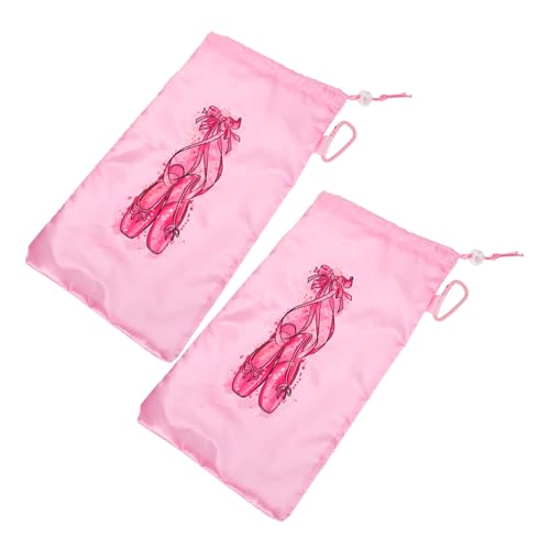 WOFASHPURET 2stücke Ballettschuh Aufbewahrungstasche Atmungsaktivem Mesh Für Damen Praktischem Zugverschluss Für Tanzunterricht Und von WOFASHPURET