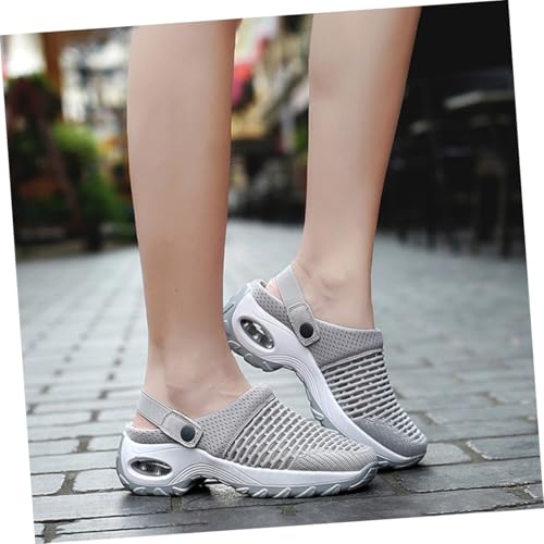 WOFASHPURET Atmungsaktive Damen Sandalen Mesh Leichte Luftpolster Sommerschuhe Rutschfeste Freizeit Reise Sandalette von WOFASHPURET