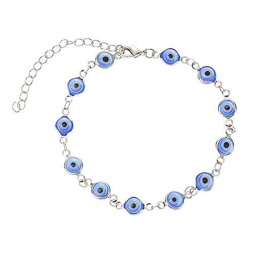 WOFASHPURET Evil Eye Armband Aus Perlen Verstellbar Damenarmband Evil Eye Schmuck Armband Mit Augen Modisches Accessoire von WOFASHPURET