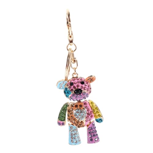 WOFASHPURET Süßer Schlüsselanhänger mit Bär Kawaii-bär Schlüsselring Aus Metall für Damen Leicht für Partygeschenke von WOFASHPURET