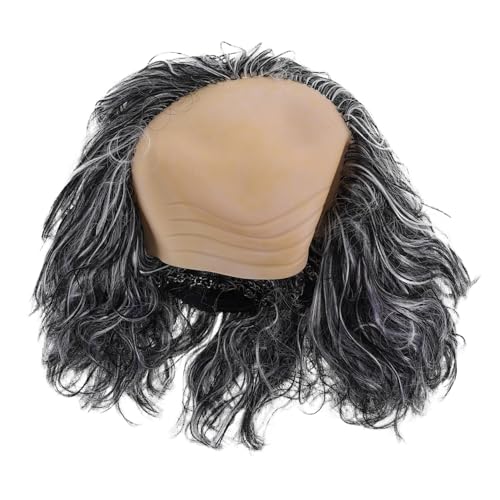 WOFASHPURET Bald Man Perücke für Erwachsene Realistische Glatze für Halloween Cosplay Kostümpartys Schnelle und Einfache Vorbereitung Vielseitig Einsetzbar Schwarzes Weißes Design WOFASHPURET Bald Man Perücke für Erwachsene Realistische Glatze für Halloween Cosplay Kostümpartys Schnelle und Einfache Vorbereitung Vielseitig Einsetzbar Schwarzes Weißes Design von WOFASHPURET