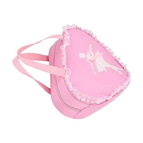 WOFASHPURET Ballett Tasche Mädchen Rucksack Ballerina Muster Satchel Schultertasche Tanzkurse Fitnessstudio Poolaktivitäten Leicht Tragbar Große Kapazität Reißverschluss Design Ballettschuhe b von WOFASHPURET