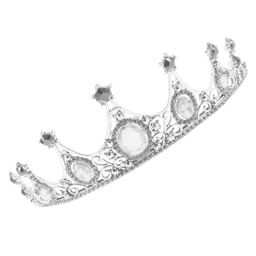 WOFASHPURET Barock Strass Braut Haarschmuck Leichter Hochzeitsschmuck Stabile Brautkrone für Party Geburtstag Cosplay Silberne Rhinestone Kopfbedeckung von WOFASHPURET