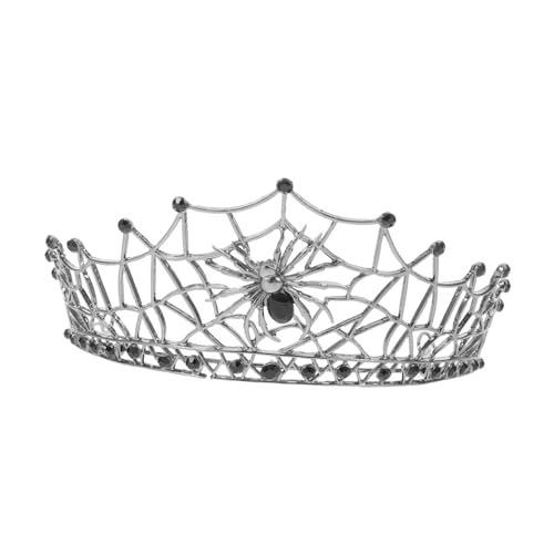 WOFASHPURET Barocke Halloween Spinnenkrone Haarschmuck Brautschmuck aus Legierung Gothic Spider Web Haarreif für Hochzeiten Themenpartys und Cosplay von WOFASHPURET