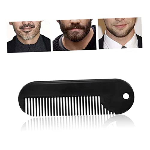WOFASHPURET Kompakter Bartkamm Aus Zinklegierung Tragbares Haargestylierungswerkzeug Praktisches Bartzubehör Für Männer Langlebig Und Rostfrei Zum Kämmen Und Formen Von Bart Und Haarlinien von WOFASHPURET