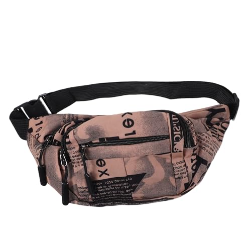 WOFASHPURET Bedruckte Hüfttasche Modische Brusttasche Für Damen Sporttasche Leicht Mit Viel Stauraum Für Reisen Wandern Und Einkaufen von WOFASHPURET
