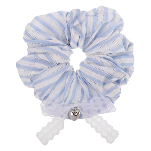 WOFASHPURET Blauer Spitzenhaarring Scrunchies-Bänder für das Haar Haaranhänger für Mädchen Haarzubehör Haargummis Damen Haarschmuck Haarbindungen für Frauen Haaranhänger für Frauen Haare Stoff von WOFASHPURET