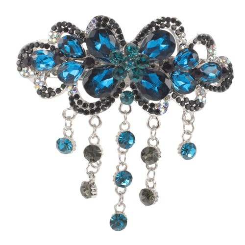 WOFASHPURET Blumenhaarnadel Mit Strass Hochzeit Haarspange Blume Haar Clip Für Damen Haarstyling-griff von WOFASHPURET