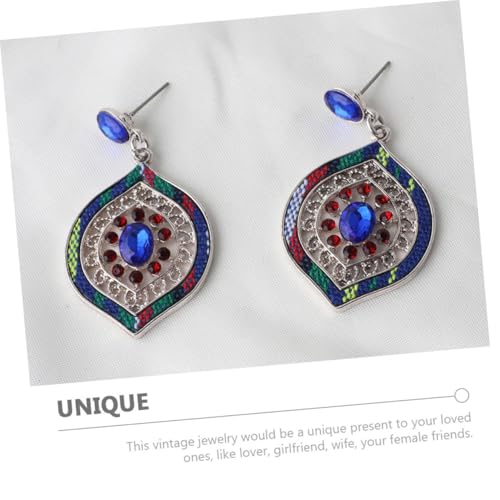 WOFASHPURET Boho Ethnisches Schmuckset Damen Chunky Halskette und Ohrringe Set Sommer Schmuckmode Party Beach Prom Accessoire von WOFASHPURET