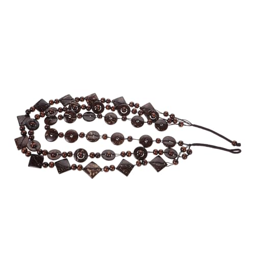 WOFASHPURET Boho Strand Halskette Holzperlen Handgefertigte Retro Kokosnuss Perlenkette für Damen Leicht und für Sommer Outfits Einzigartige Handarbeit Anpassbare von WOFASHPURET