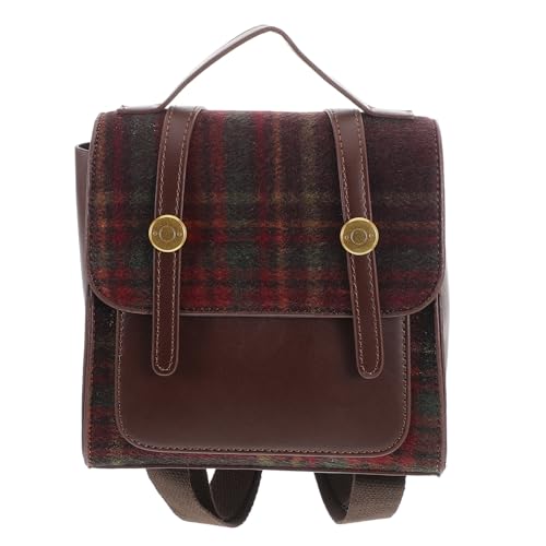 WOFASHPURET Boys Girls Retro Kindergarten Rucksack Robuster Geräumiger Pu Mädchen Rucksack Für Vorschule Für Täglichen Gebrauch Für Jungen Mädchen von WOFASHPURET