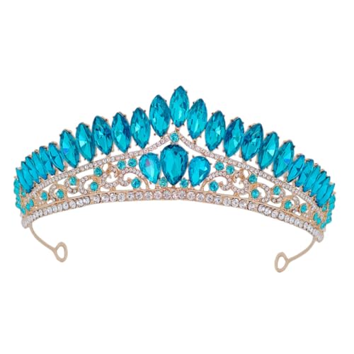 WOFASHPURET Braut Tiara Krone mit Haarschmuck für Hochzeiten Geburtstagsfeiern und Formelle Anlässe Versatile Damen Kopfschmuck mit Funkelnden Details von WOFASHPURET