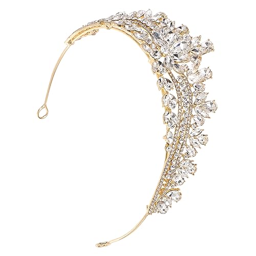 WOFASHPURET Brautkrone aus Langlebiger Legierung mit Funkelnden Strasssteinen Leichtes Komfortables Diadem für Damen und Mädchen Eleganter Kopfschmuck für Hochzeit Abschlussball und Besondere von WOFASHPURET