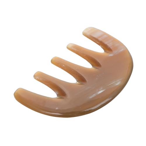 WOFASHPURET Breit Zahn Haarkamm aus Natürlichem Horn Antistatischer Kopfhaut Massagekamm für Männer und Stimuliert die Durchblutung für Haartypen von WOFASHPURET