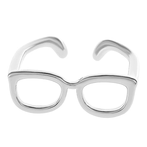 WOFASHPURET Brillenring Moderinge Für Herren Knöchel Fingerring Modebrillen Für Männer Brille Offener Ring Paare Klingeln Stylische Brille Für Damen Schmuck Einstellbar Liebhaber Kupfer von WOFASHPURET