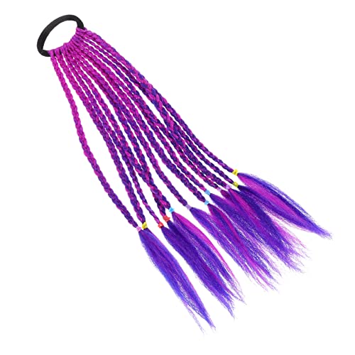 WOFASHPURET 1stück Junge Mädchen Perücke Zöpfe Haarteil Farbenfrohe Geflochtene Haarschmuck Für Partys Und Cosplay Langlebiges Und Sicheres Zubehör Für Mädchen Vielseitige Verwendung von WOFASHPURET