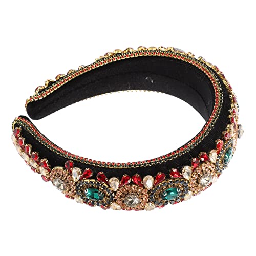 WOFASHPURET Bunter Haarschmuck für Damen Stirnband mit Barock Design Modisches Haaraccessoire Leicht und Bequem für Partys und Besondere Anlässe WOFASHPURET Bunter Haarschmuck für Damen Stirnband mit Barock Design Modisches Haaraccessoire Leicht und Bequem für Partys und Besondere Anlässe von WOFASHPURET
