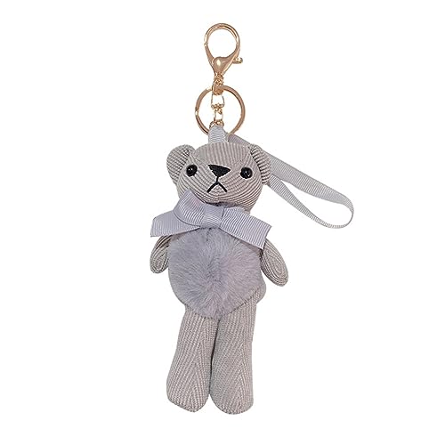 WOFASHPURET Stilvoller Bären-schlüsselanhänger – Cordmaterial Mit Metallkette – Perfekt Als Dekoration Und von WOFASHPURET