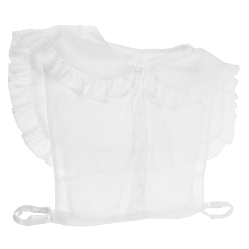 WOFASHPURET Chiffon Damen Fake Collar Halbkragen Halskrause All Match Dekorativer Falscher Kragen für Blusen Pullover und Kleider Stilvoller und Bequemer Hemdkragen von WOFASHPURET