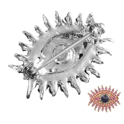 WOFASHPURET Retro Evil Eye Brosche Für Damen Glitzernde Anstecknadel Mit Strass Vintage Design Geeignet Für Kleidung Schals Und Hüte Leicht Und Elegant WOFASHPURET Retro Evil Eye Brosche Für Damen Glitzernde Anstecknadel Mit Strass Vintage Design Geeignet Für Kleidung Schals Und Hüte Leicht Und Elegant von WOFASHPURET