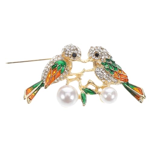 WOFASHPURET Elster Brosche Für Damen Zinklegierung Tierbrosche Mit Strass Elegantes Accessoire Für Kleidung Hüte Und Taschen Vielseitiger Modeschmuck Für Jeden Anlass von WOFASHPURET