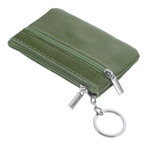 WOFASHPURET Kleine Damen Geldbörse Echtem Mit Schlüsselanhänger Münztasche Für Wechselgeld Und Kleine Gegenstände Elegantes Design Für Unterwegs von WOFASHPURET