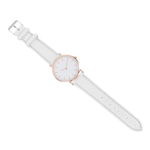 WOFASHPURET Damen Armbanduhr Mit Pu-lederarmband Minimalistische Quarzuhr Für Frauen Stilvolle Und Einfache Casual Uhr Für Schule Und Büro Modisches Design von WOFASHPURET