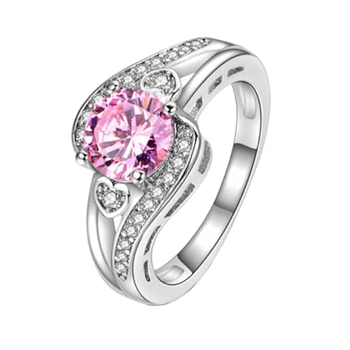 WOFASHPURET Eleganter Zirkon Stein Liebe Für Paare Hochzeit Verlobung Größe 8 Usa von WOFASHPURET