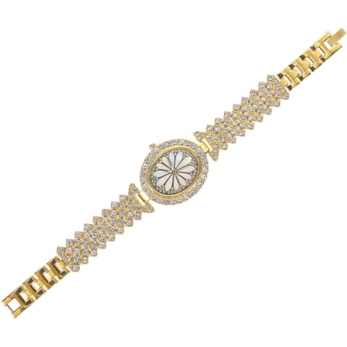 WOFASHPURET Digitale Armbanduhr Für Damen Analoge Uhr Mit Uhrenornament Silberne Uhr Für Frauen Verstellbares Armband von WOFASHPURET
