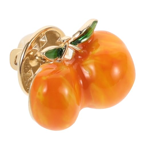 WOFASHPURET Dekorativer Pfirsich Broschen Clip aus Emaille Leichter Anstecker in Fruchtiger Form Modischer Kragenclip für Damen und Herren Einfach zu Befestigen für Schals und Kleidung von WOFASHPURET