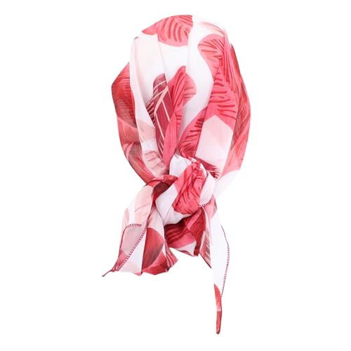 WOFASHPURET Dekoratives Ethno-haarband Für Frauen Weicher Chemotherapie-turban Elastische Kopfbedeckung Für Haarausfall Schützend Und Für Erwachsene Weinrot Mit Blättermuster von WOFASHPURET