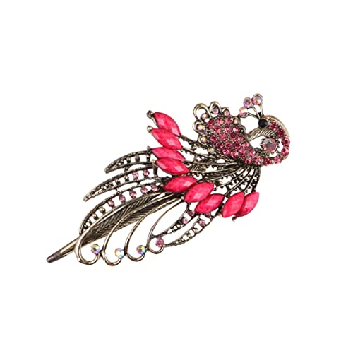 WOFASHPURET Delikate Vintage Haarklammer mit Funkelnden Strasssteinen Eleganter Haarclip für Damen und Mädchen Leichter Langlebiger Haarschmuck Geeignet für Party Festival und Alltag von WOFASHPURET