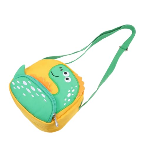 WOFASHPURET Dinosaurier Handtasche Aus Canvas Mit Cartoon-muster Umhängetasche Für Viele Anlässe Robuste Schultertasche Mit Verstellbarem Gurt Für Junge Mädchen von WOFASHPURET