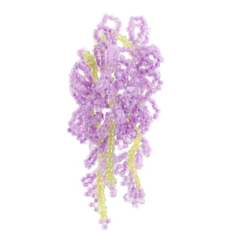 WOFASHPURET Diy Damen Haarschmuck Blumen Charm Bastelset Mit Quaste Aus Glasreisperlen Für Haarspangen Und Ohrringe Diy-projekte Traditioneller Haarschmuck von WOFASHPURET