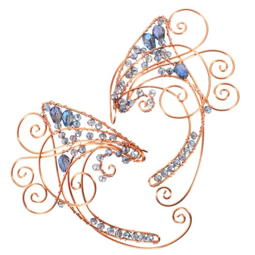 WOFASHPURET Feenohren Ohrmanschetten Für Frauen Ohne Piercing Feenohrringe Aus Modischer Ohrschmuck Zum Wickeln Elegantes Ohrdekor von WOFASHPURET