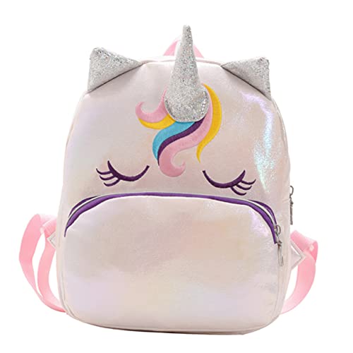 WOFASHPURET Einhorn Rucksack für Kinder Schulbuchtasche PU Leicht und Geräumig für Reisen und Schule von WOFASHPURET