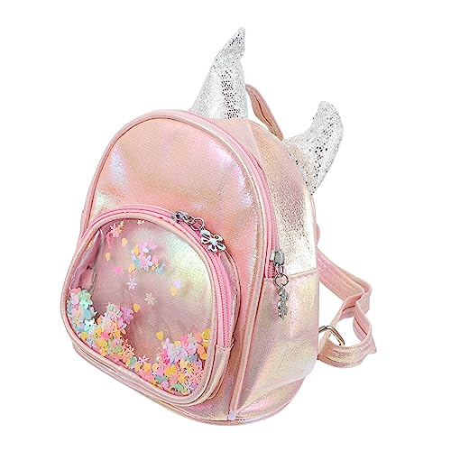 WOFASHPURET Einhorn-Rucksack Für Mädchen Paillettentasche Aufbewahrungstasche Mini-Schultasche Outdoor-Tasche Verstellbarer Schultergurt Großes Fassungsvermögen von WOFASHPURET