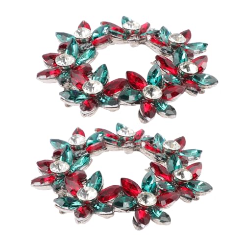 WOFASHPURET Elegante Schuhclips Für Damen 2er-pack Schnallen Mit Kristall-strasssteinen Für Schuhe Modeschmuck Einfach Zu Tragen von WOFASHPURET