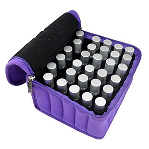 WOFASHPURET Fächer Ätherische Öl Aufbewahrungstasche Organizer Tasche für Flaschen Schutz Tragbar Reise Robustes Material Sichere Flaschenhalterung Zufällige Farbe Zufällige Farbe von WOFASHPURET